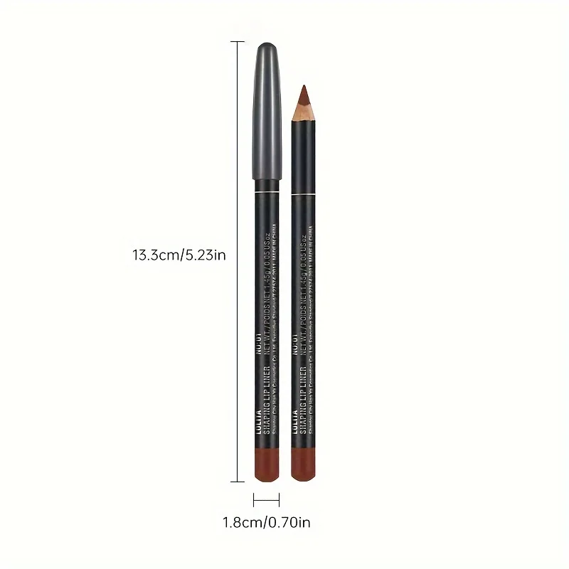 Penna per labbra liscia opaca, impermeabile, resistente al sudore e che non sbiadisce, blocco colore a lunga durata, creazione di un trucco labbra completo