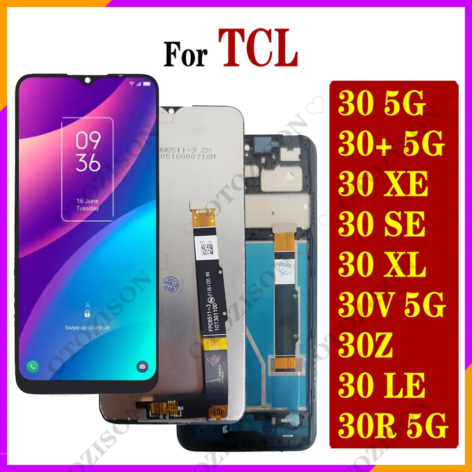 Display For TCL 30 SE XE XL V Z LE R 5G LCD T776H 6165H 6165A
