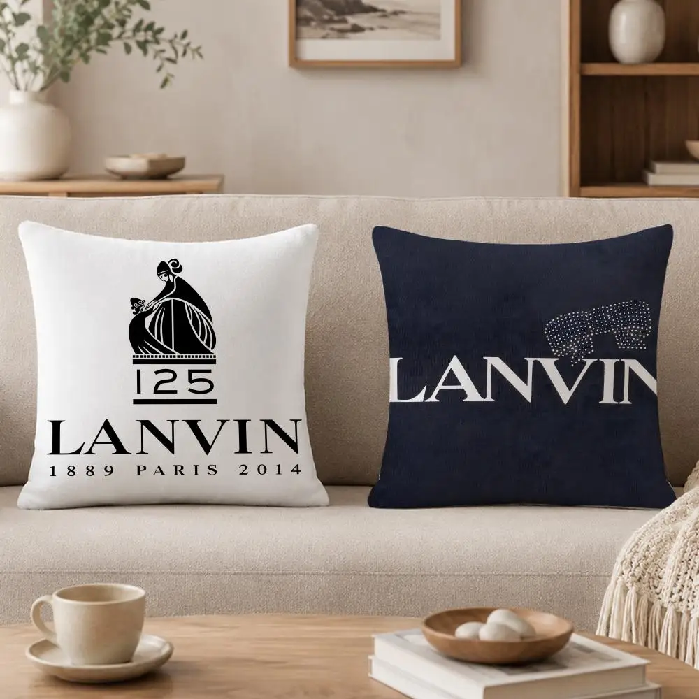 Funda de cojín marca L-LANVIN, funda de almohada de felpa corta y suave, acogedora, cálida, práctica y agradable para la piel