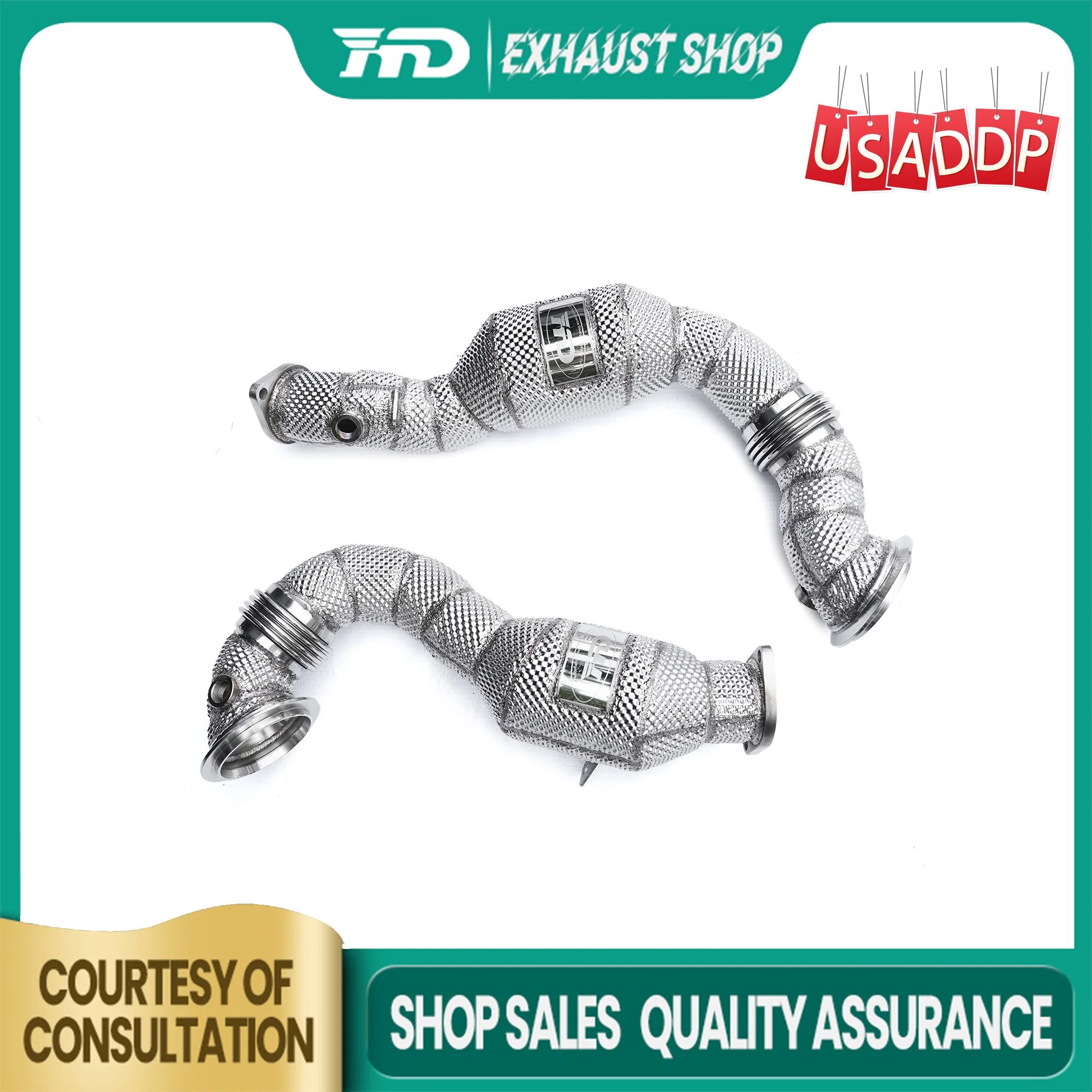 

HMD Downpipe for BMW Z4 E89 N54 SS304 Exhaust System Heat Shield Non-destructive Installation Handcrafted