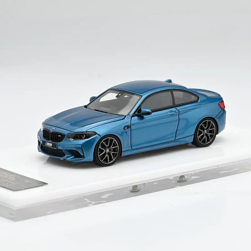 Cars lounge 1:64 BMW M2 Modelos de coches con acabado estático de resina de edición limitada, juguetes de colección para niños, regalos de Año Nuevo para amigos