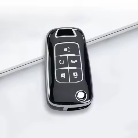 TPU Car Key Case Cover Shell for Chevrolet Chevy GMC Buick Encore Terrain Malibu Camaro Cruze Impala Equinox Volt Spark Sonic