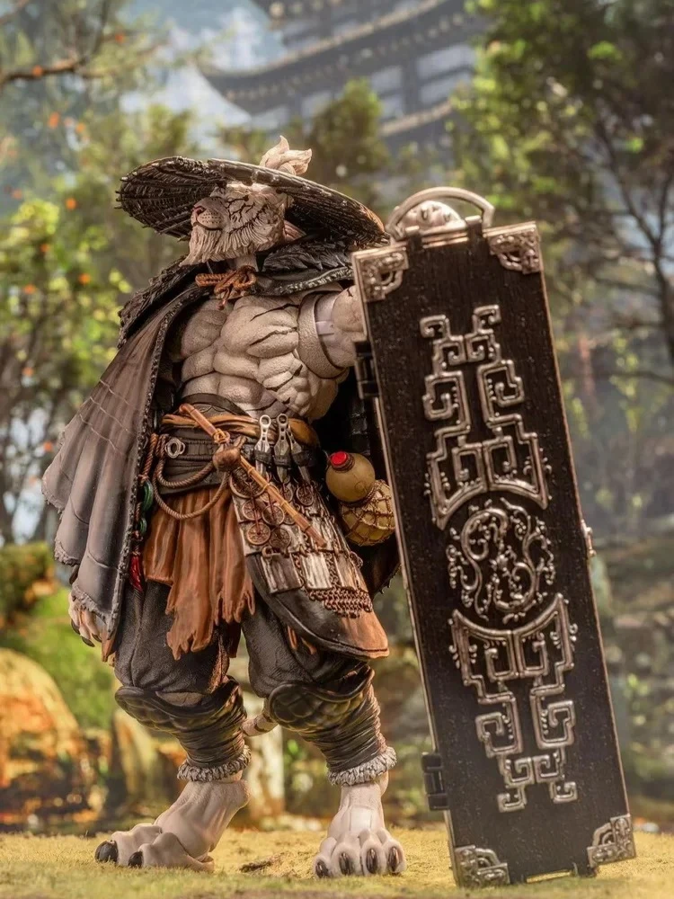 Jiangmeng White Tiger 1/12 Planet Furui White Tiger Tiger Man Дополнительная цветная версия Реальная кукла Фигурка Модель игрушки