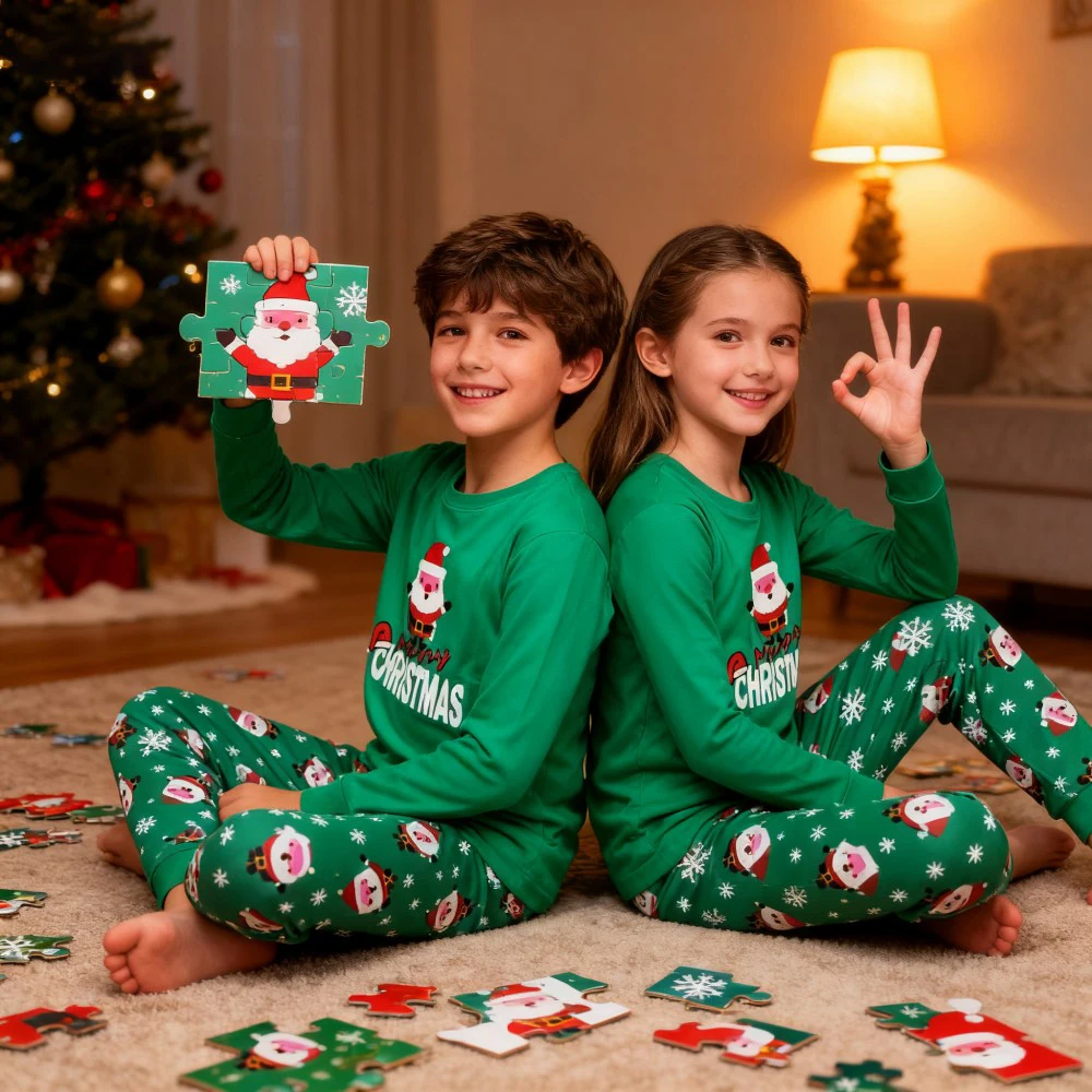 Boys Pajamas Sets 3 to 4 5 6 7 10 12 Years Winter Cotton Long Sleeve Kids Pyjama Toddler Girl Christmas Pijama Children Clothing