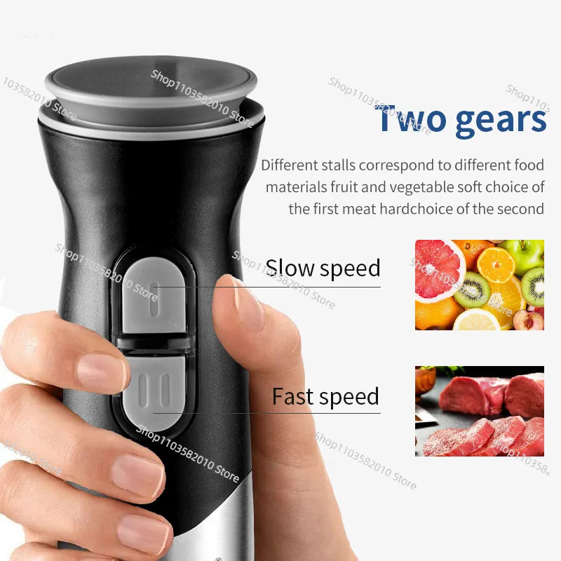 700W handheld electric mixer, high-speed stirring stick, 4 blades for baby food processing