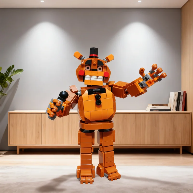 529pcs MOC Freddy - Five Nights At Freddy's 2 Model Building Blocks Construction Toys Christmas Gift Display Collection Birthday