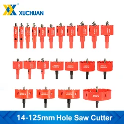 โลหะรูชุดเลื่อย HSS เจาะบิต 14-125 มม.ปลายคาร์ไบด์สําหรับงานโลหะเครื่องมือเครื่องตัดรูเจาะ Core เจาะ Bits