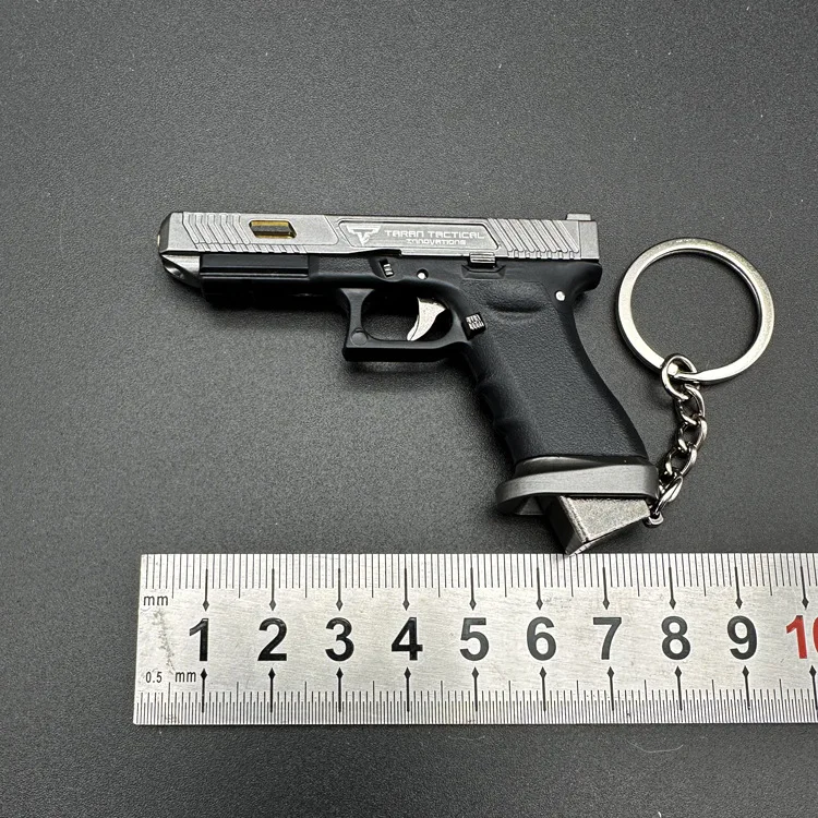 Imagem -04 - Liga e Nylon Gun Toy Modelo 1: Destacável G34 Keychain Não Pode Disparar