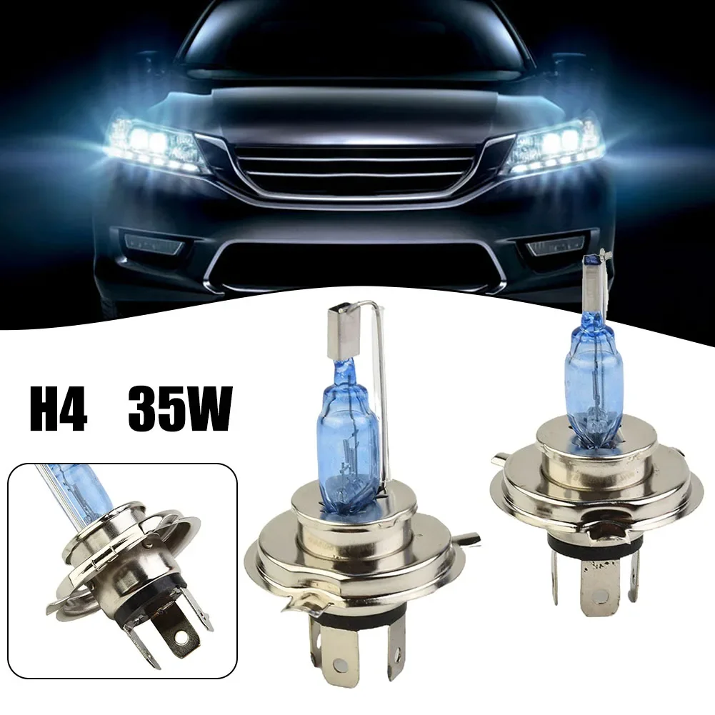 

1 Pair H4 HID Headlight Lamp Bright 35W Dual Low Beam Bulbs White Scooter 12V Bulb Car Light Accessories