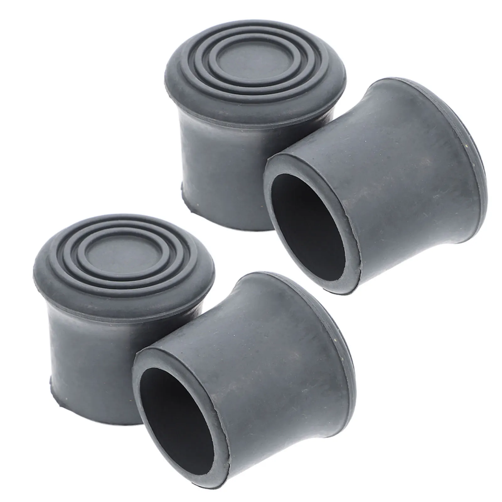 4pcs Shower Chair Rubber Feet Replacement Non- For Bath Stool Toilet Chair Walking Cane Leg Caps Safety Grip