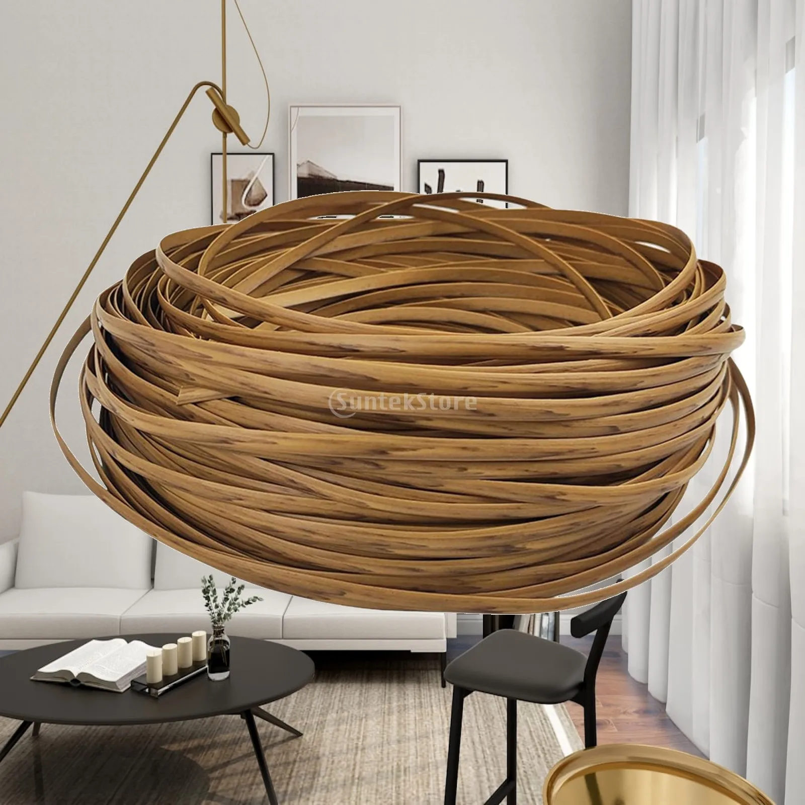 120 ft Wicker Repair Kit Replacement Versatile Decoration DIY Crafts Supplies Basket Weaving Kit for Patio Rattan Furniture