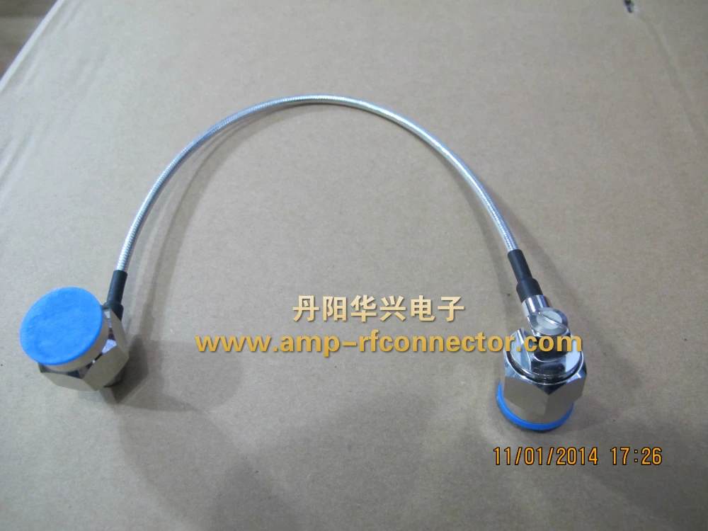 N Male Straight Head N Male Elbow 141 Cable Semi-flexible Cable RG402 0.3M