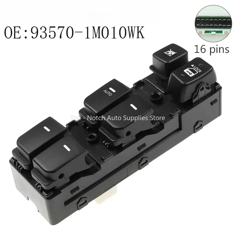 

New 16 Pins High Quality Power Window Switch For Kia Cerato Forte 2009-2013 93570-1M010WK 935701M010WK