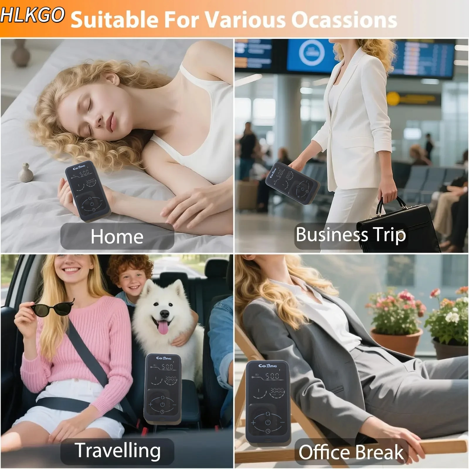 

Non-Drug Vagus Nerve Stimulator for Chronic Headache & Sleep Issues HLKGO Portable Device for Meditation & Deep Calm