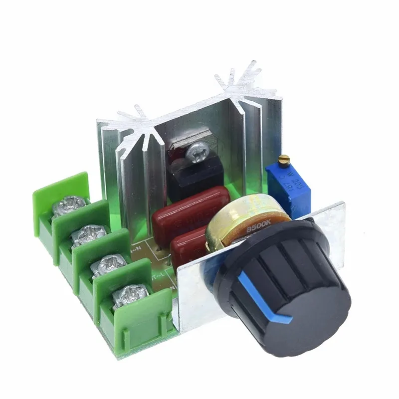 AC 220V 2000W SCR Voltage Regulator Module Dimmer Motor Speed Controller Thermostat Electronic image 3