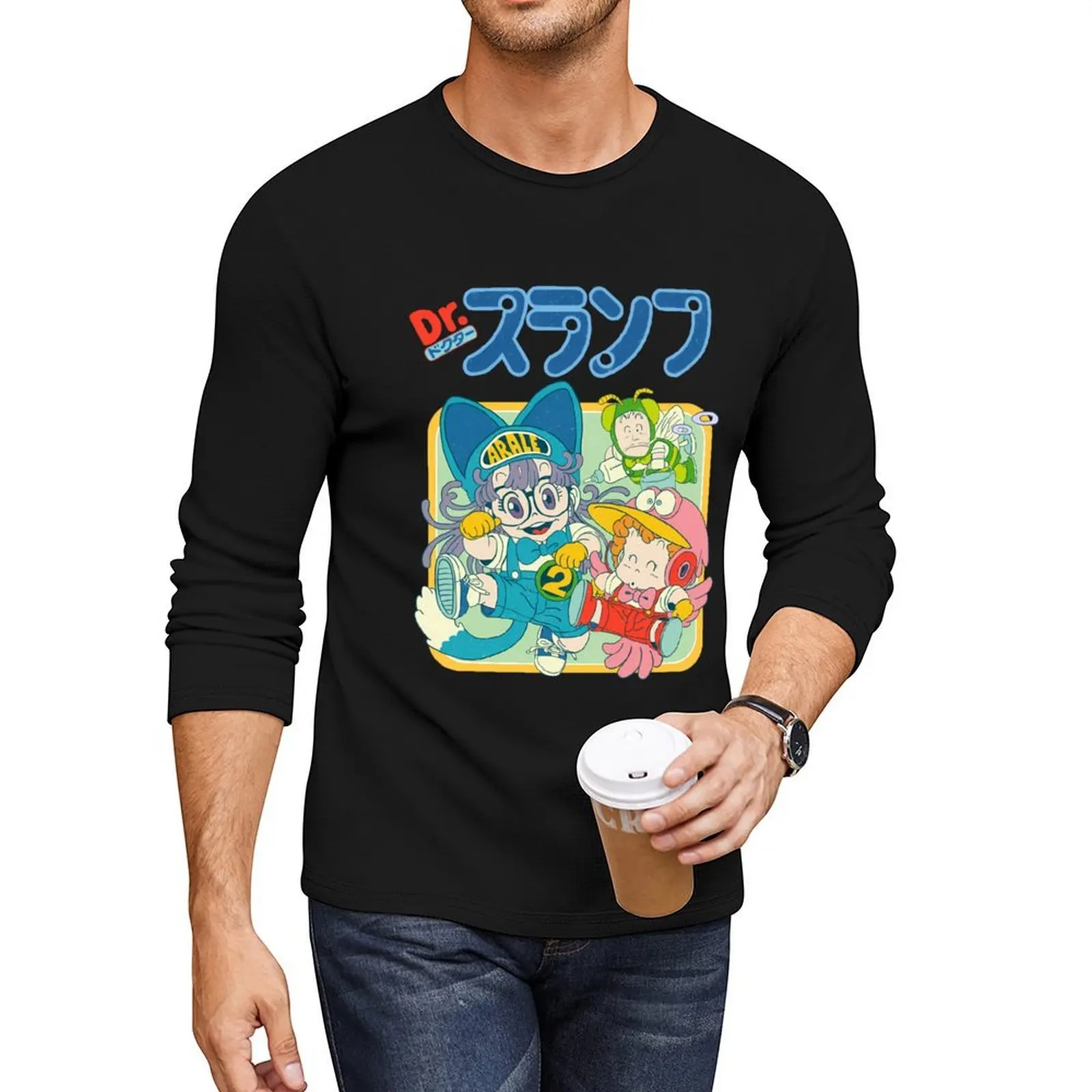 

Arale Dr.Slump Long T-Shirt black t shirt graphics t shirt animal print shirt for boys Oversized t-shirt sweat shirts, men
