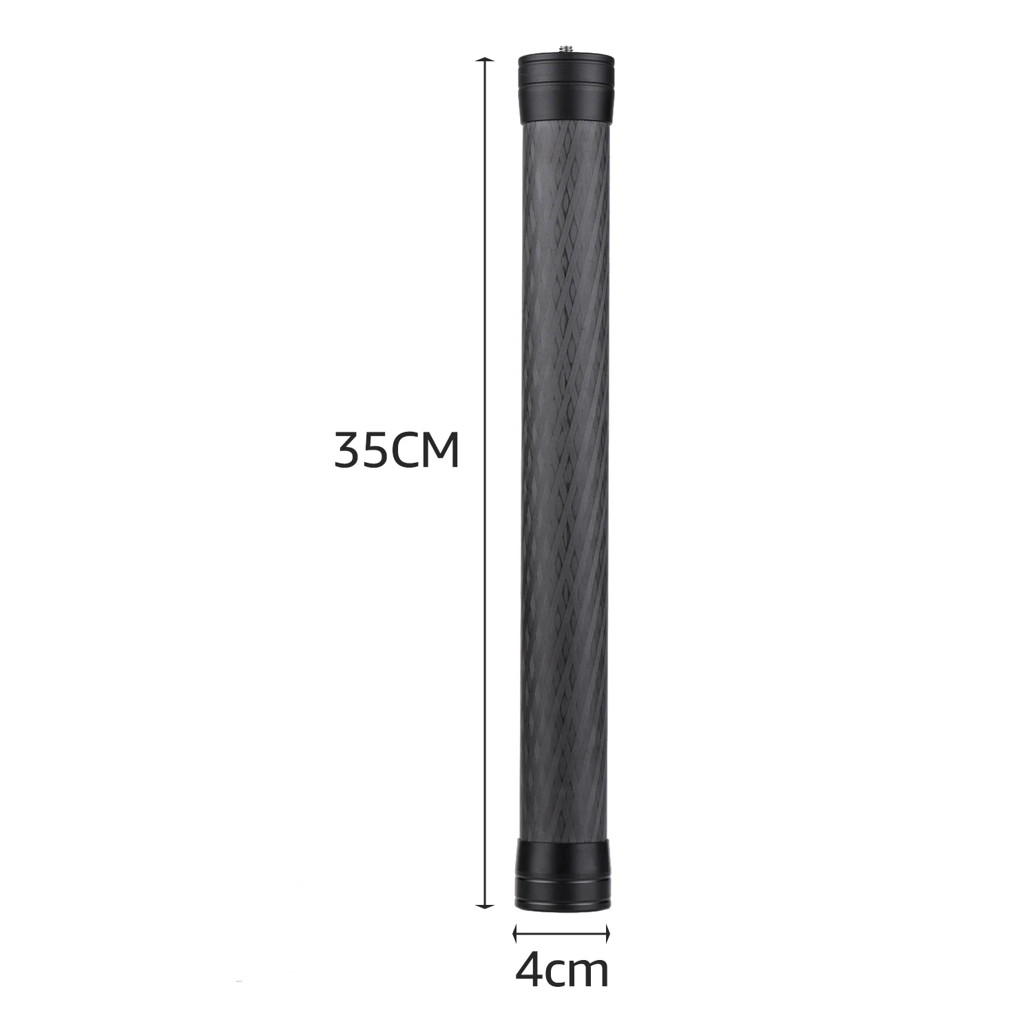 Stabilizer Extension Rod Carbon  Bar  Handheld Photography Pole with 1/4 Inch Screw and Screw Hole for  Stabilizer