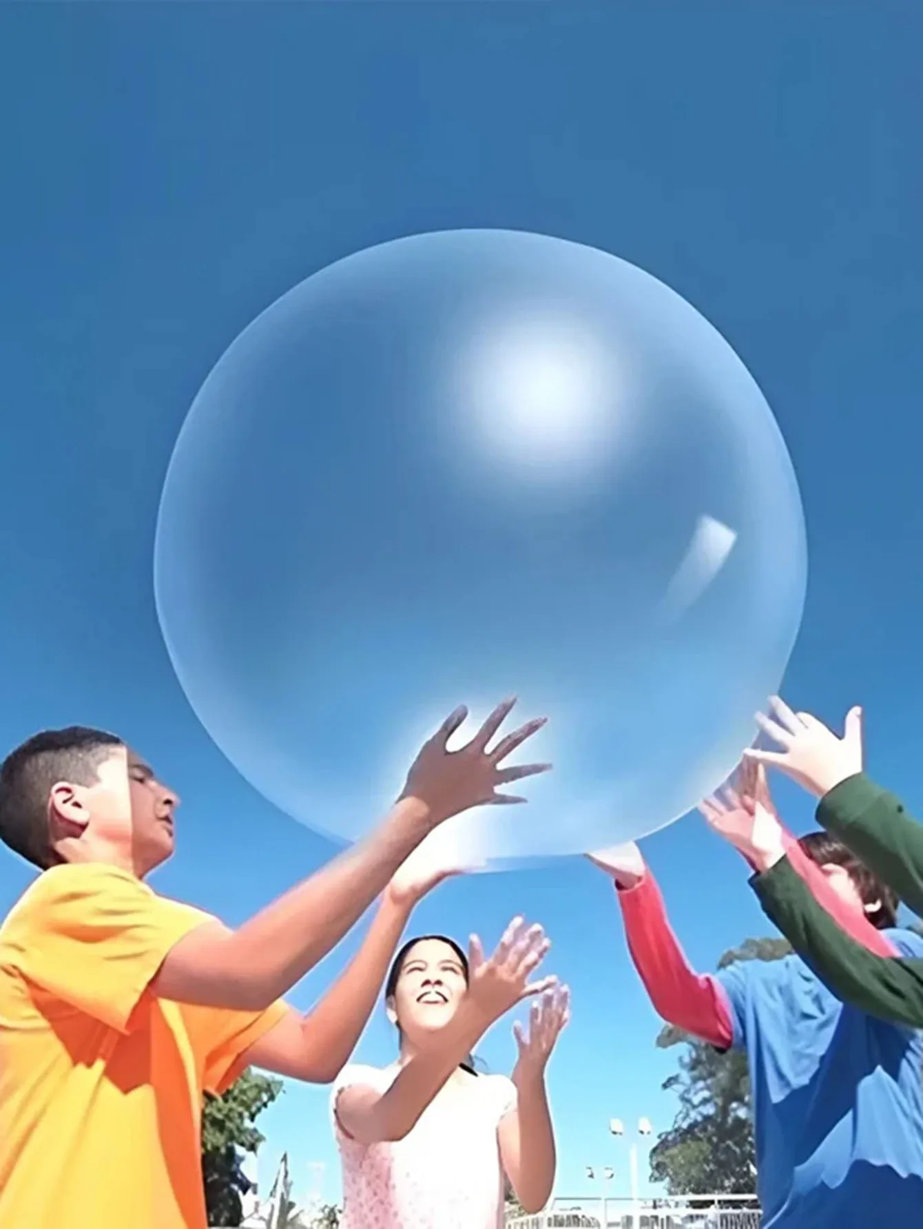 

50CM Bubble Ball Outdoor Air Water Filled Bubble Ball Children Blow Up Balloon Toy Fun Party Game Summer Inflatable Kids Gifts