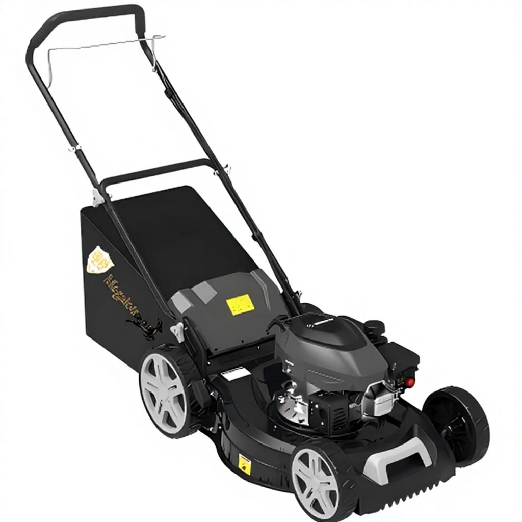 Powerful 170cc Lawn Mower 2.8kW 20 Inch Hand Push Petrol Grass Cutter with 65L Large Bag for Farm & Professional