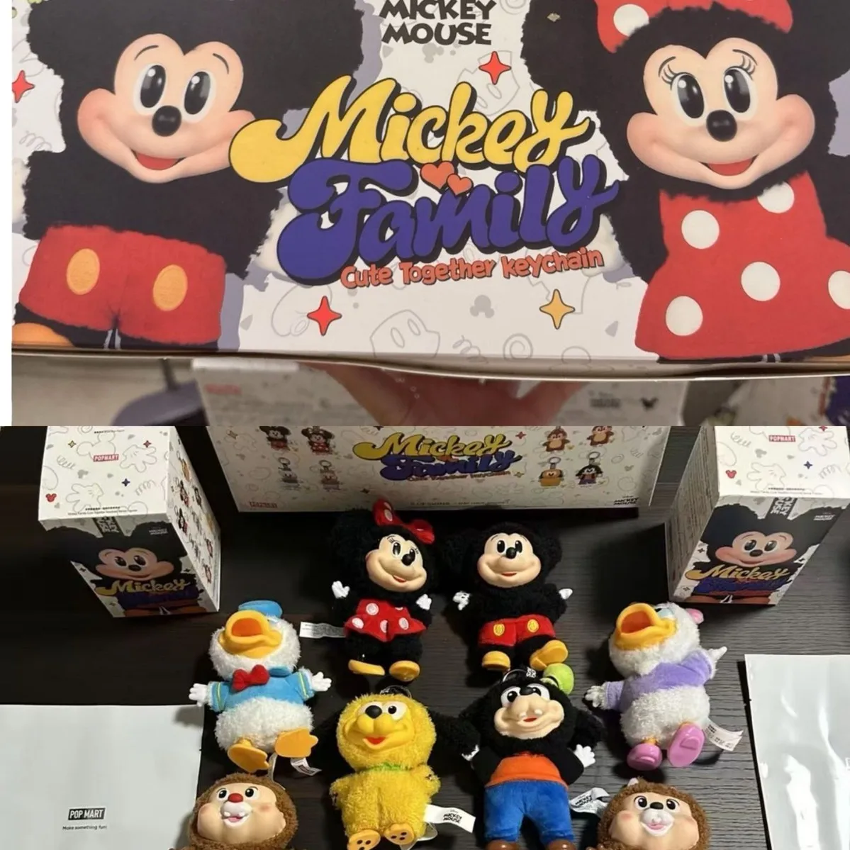 

Mickey Family Cute Together Keychain Series Blind Box Vinyl Doll Anime Figure Decoration Collection Kid Gift