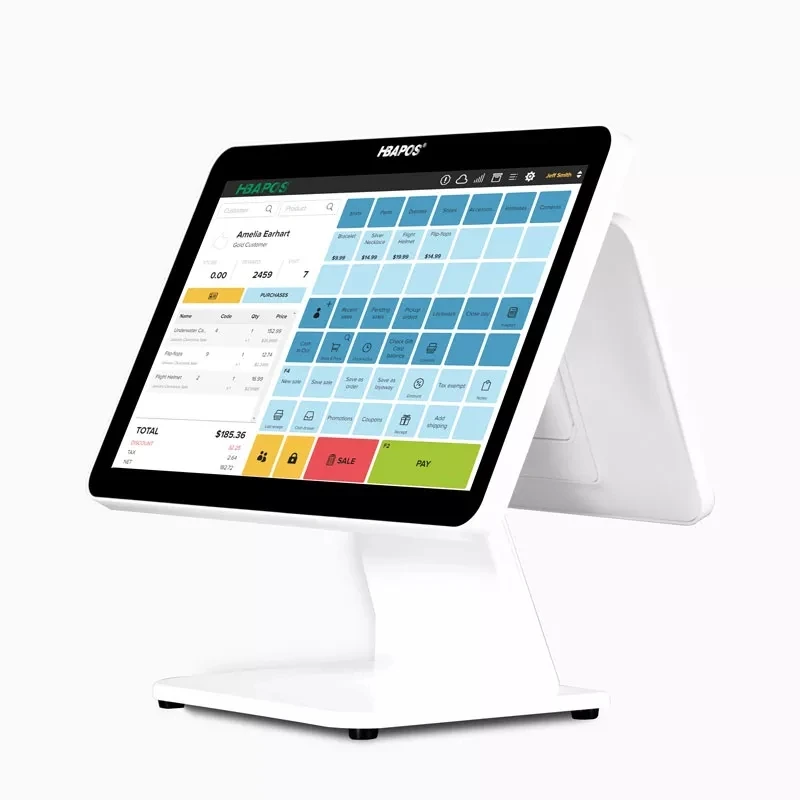 ATV&UTVHBA- GM10 Dual Screen Pos Machine  with Stand Cash Register All in One Pos System for Small Business.