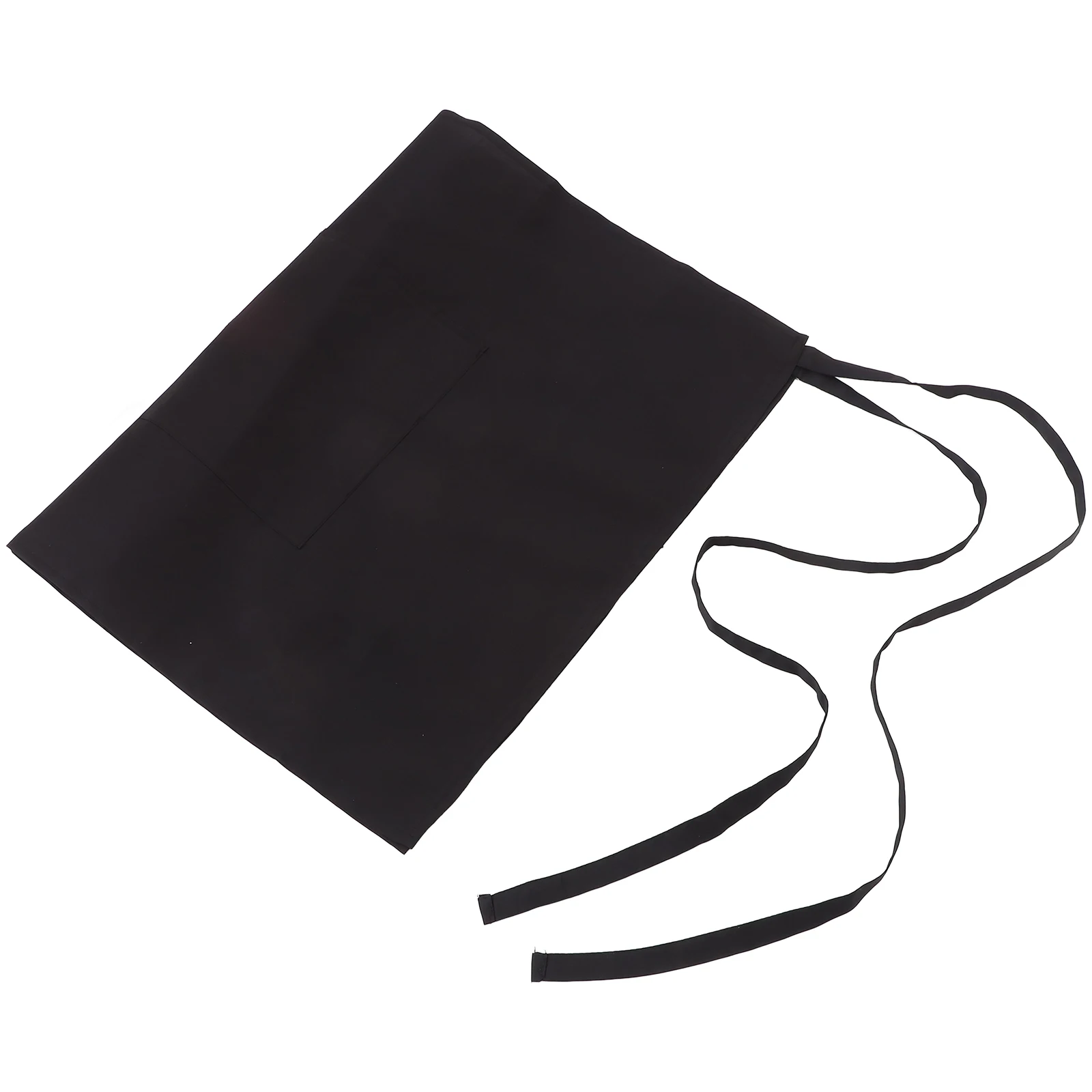 

1pc Half-length Anti-fouling Kitchen Apron Short Polyester Black Baking Chef Women Practical Cooking Easy Wear