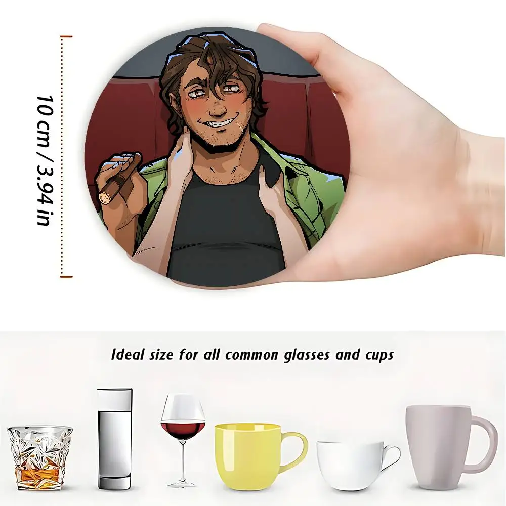 Game YKMET S-Strade Round Anime Wooden Coasters DIY Decorations Birthday Valentine Gifts 3