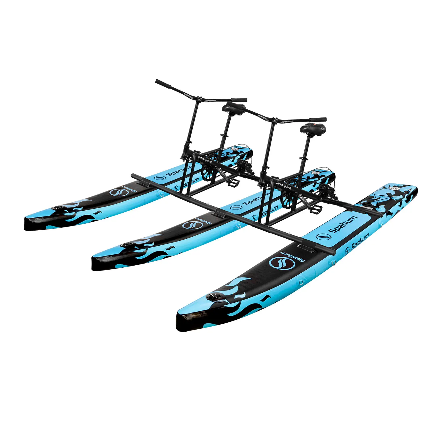Bicicleta acuática inflable Spatium de nuevo diseño para 2 personas, pedalo, bote a pedales, bicicleta flotante, bicicleta acuática inflable en tándem en venta