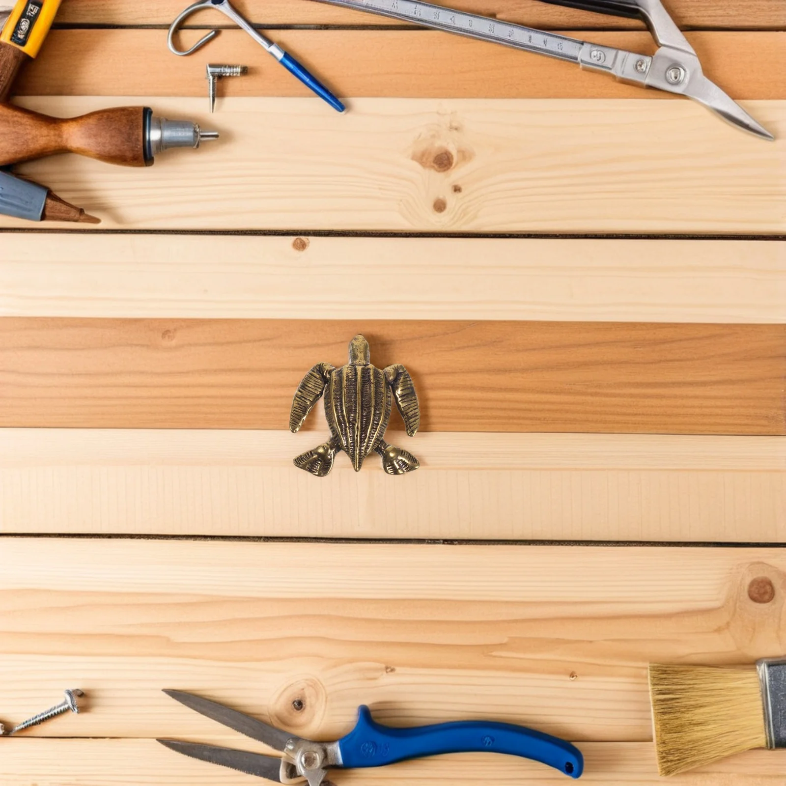 

Vintage Brass Turtle Cabinet Knobs Elegant Furniture Pulls Drawer Handles for Kitchens Dressers Wardrobes Durable Polished