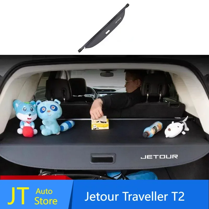 

For cherry Jetour Traveller T2 2023 2024 Jetour T2 Tailbox Storage Partition Baffle Trunk Cover Curtain Board Partition