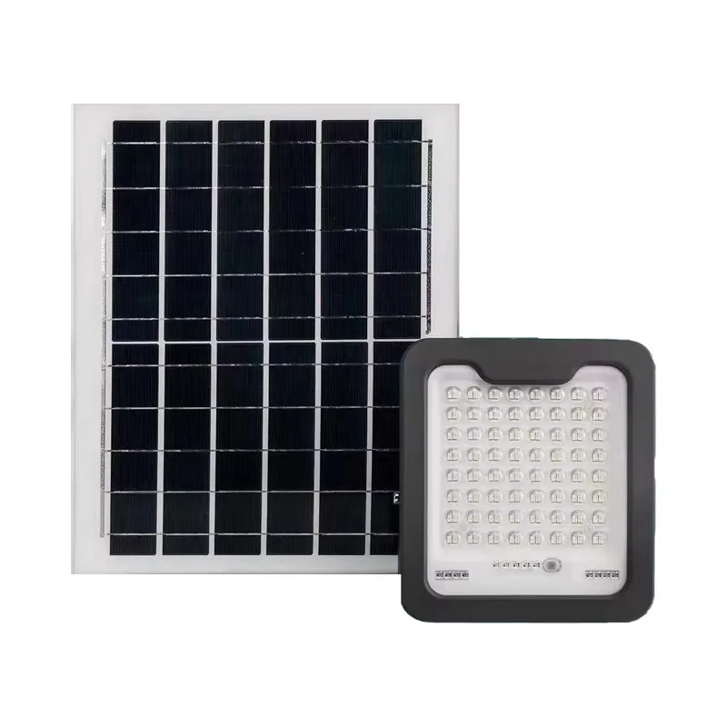LED Power Supply Aluminum Outdoor Waterproof IP Solar Flood Light 6000K Remote Control for Warehouse