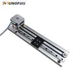 Mini Sliding Table CNC Linear Guide 150mm Effective Stroke Guide Rail Sliding Table Rail Linear Stage Stepper Motor