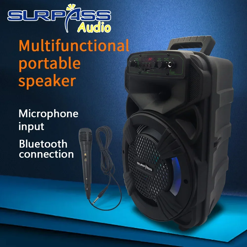 Bluetooth Speaker Wireless Outdoor Trolley Subwoofer Portable Speakers Party SoundBox Music Surround Support Mic FM Radio TF USB