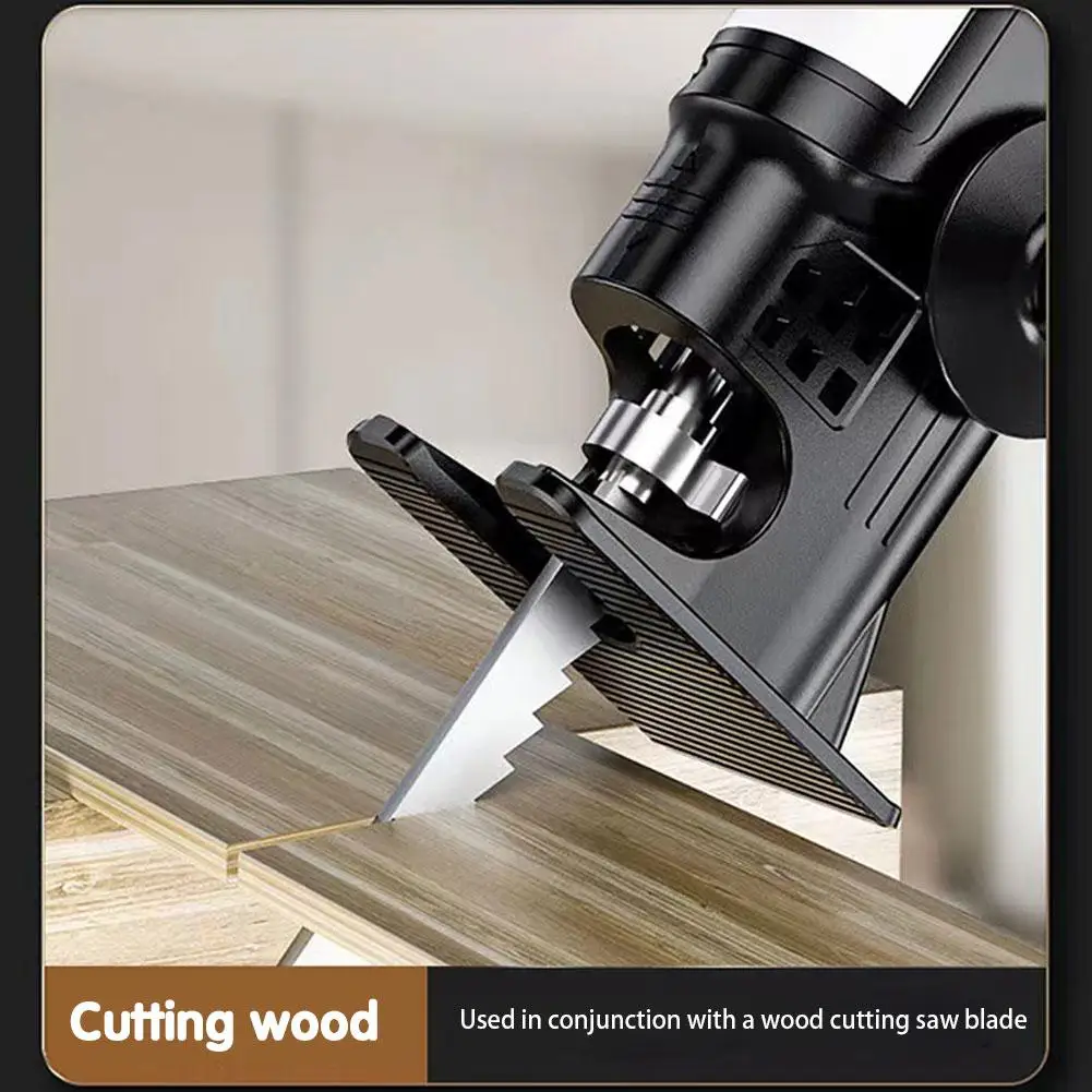 Adaptador de serra alternativa portátil, tubo elétrico de conversão elétrica pvc cabeça de serra universal, serra, corte para wate f3q6