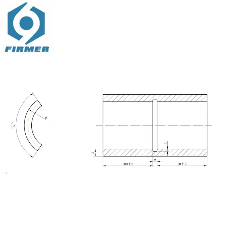 SRB 200x100xΦ Ultrasonic Test Block SY/T4109-2013 Butt Weld Test Block For Oil Gas Steel Pipeline