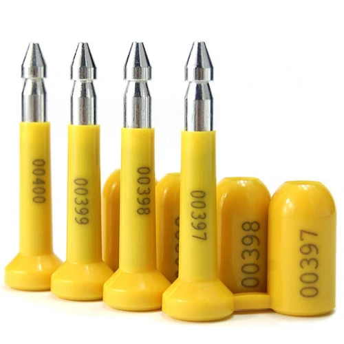 Imagen 2 del producto 10 Uds. Cerradura de sellado de contenedor antirrobo, sello de plomo desechable con forma de bala, autobloqueo, se puede personalizar con logotipo, bridas para cables de Metal