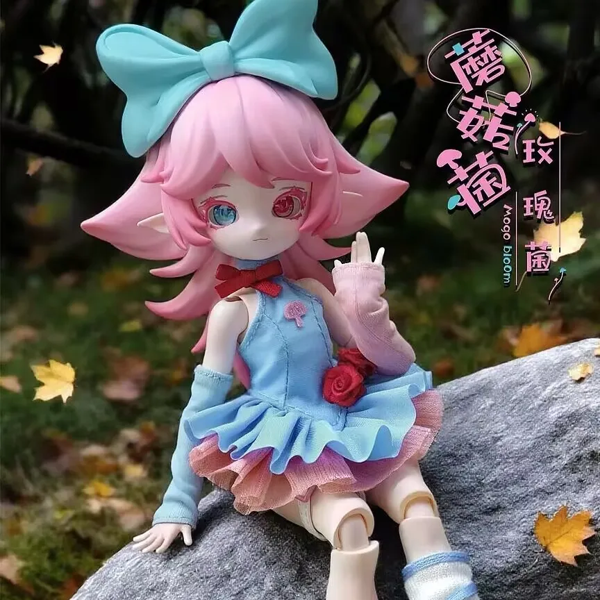 Auténtico preventa hongo 12 puntos Bjd caja ciega conjunta móvil exquisito adorno de escritorio juguetes de regalo periféricos