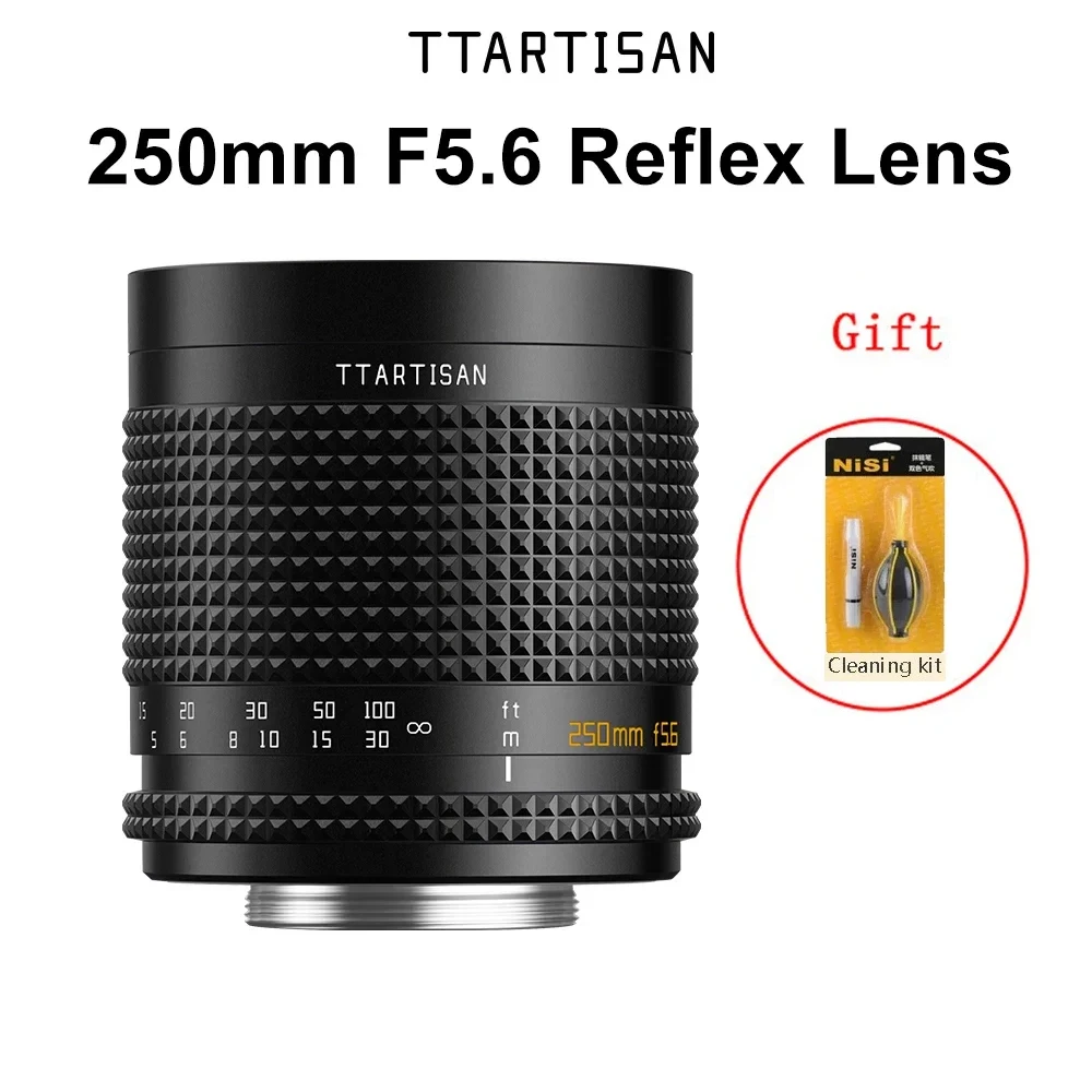 TTArtisan 250mm F5.6 Reflex Lens Full Frame Manual Camera Lens for M42 Mount Mirror Lens Create Dream Donut Bokeh