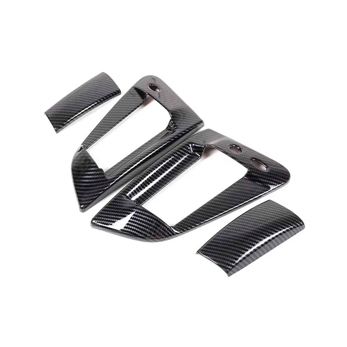 For 370Z Z34 2009-2020 ABS Carbon Fiber Outer Door Pull Handle Panel Trim Cover Car Retrofitting Accessories