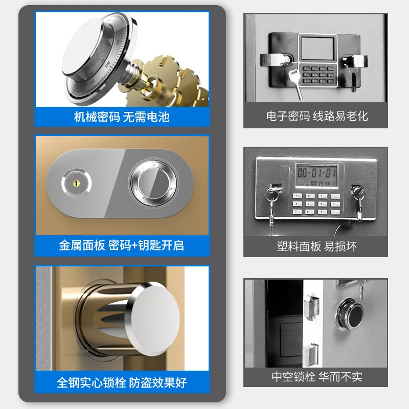 Source manufacturer Safe Mechanical turntable Safe Household small anti-theft all-steel mini compact safe