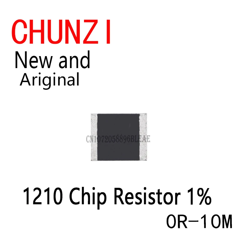 ตัวต้านทานแบบชิป SMD 100 ชิ้น 1210 1% 1/2W ค่าความต้านทาน 0R-10M 0 10 100 220 470 โอห์ม 0R 10R 100R 220R 470R 1K 2.2K 4.7K 10K 100K 1M 10M