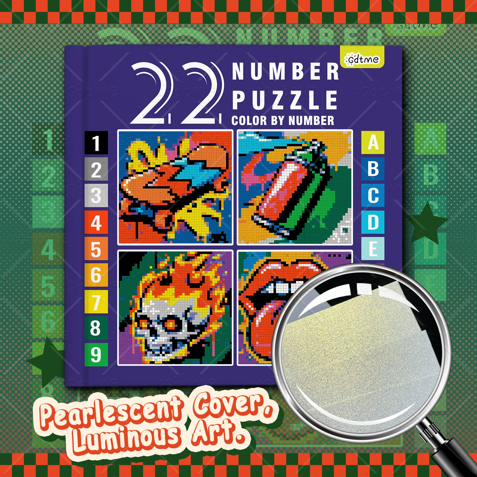  NUMBER PUZZLE COLOR BY NUMBER Coloring Book for Adult Featuring Hand Drawn Book Colorful Graffiti DIY Num Painting Drawing