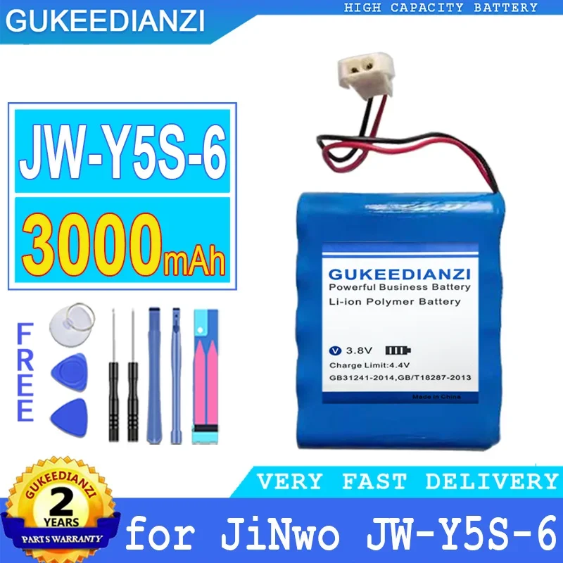 

3000mAh GUKEEDIANZI Battery for JiNwo JW-Y5S-6 foetus ecg monitor Big Power Bateria