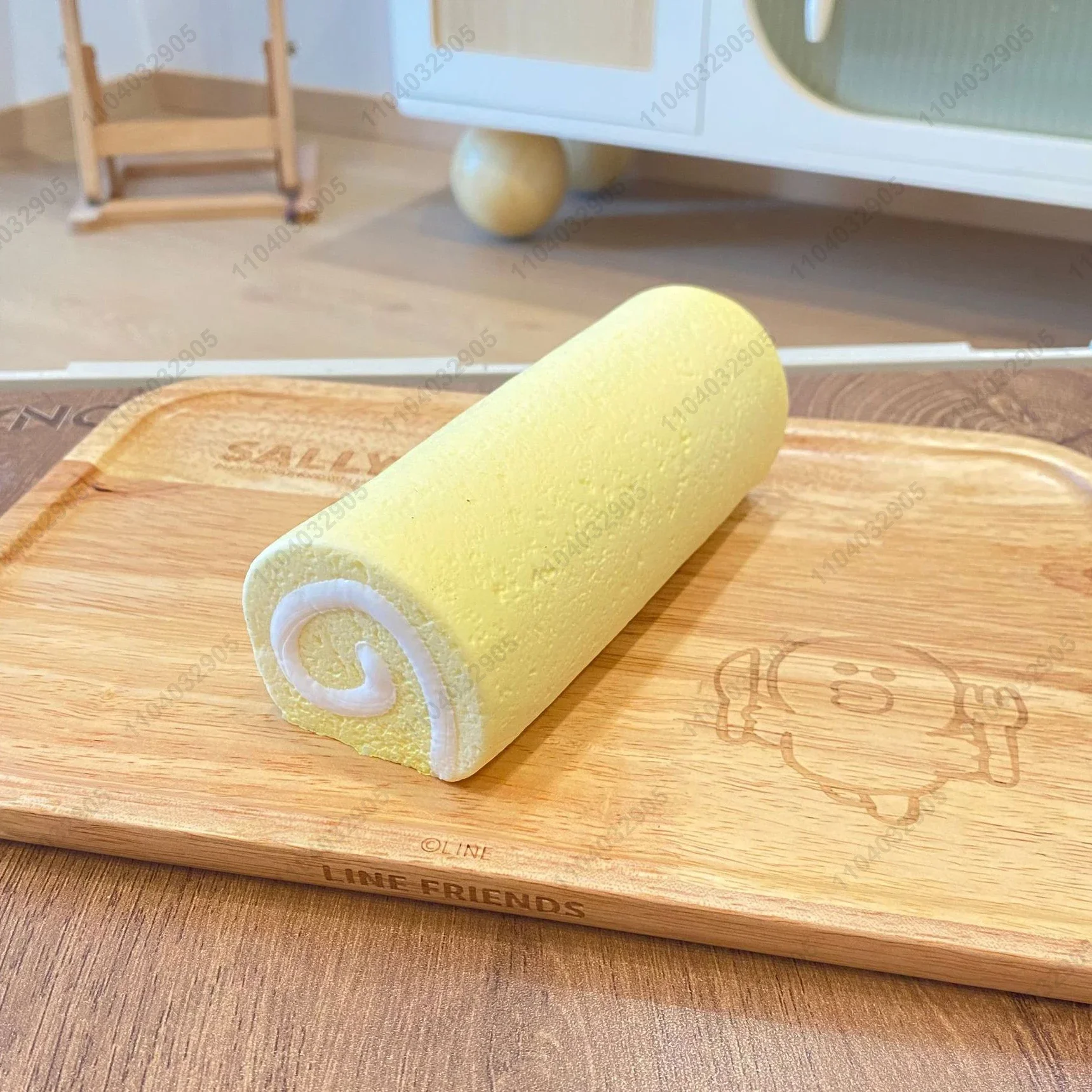 Swiss Roll Squishy Toy, Slow Rising Cake Roll, Squeeze Toy, Rebond lent, Anti souligné, Relaxation de la main, Cadeau