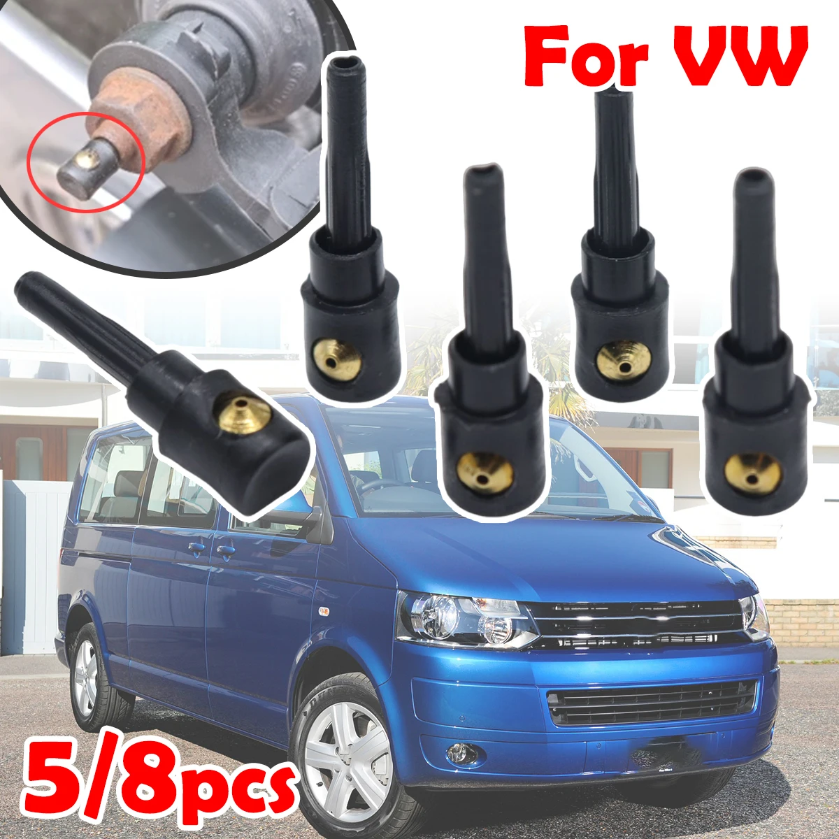 

5/8pcs Rear Windscreen Wiper Nozzle Washer Sprayer Jet For VW Golf/GTI Mk4 Transporter Tiguan Fox Polo Replacement 3B9955985A