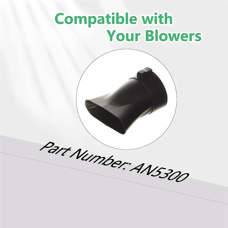 أجزاء فوهة مسطحة منفاخ LICE-AN5300 لمنفاخ أوراق الشجر اللاسلكي EGO 530 CFM 575 CFM LB5300 LB5302، أسود