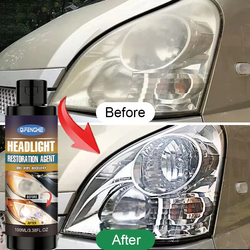 Headlight Restoration Agent Auto Head Lamp Renovation Polish Liquid Remove Yellowing Fog Oxidation Car Headlight Lens Repair