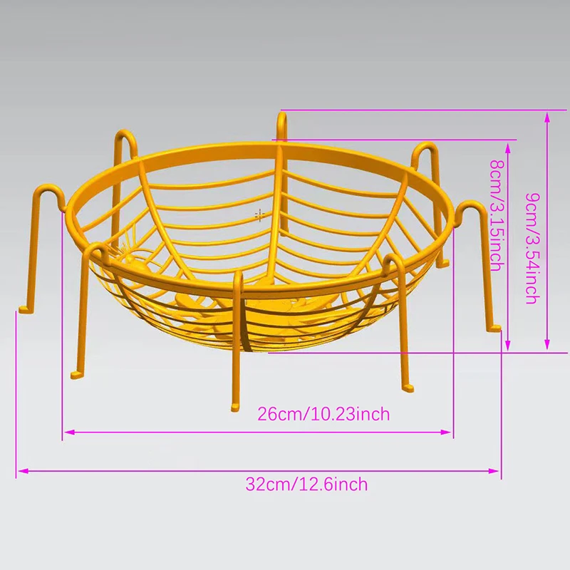 Cesta de doces de halloween, tigela de teia de aranha preta e laranja, cesta de embalagem de biscoitos, prato de frutas, truque ou deleite, decoração de halloween