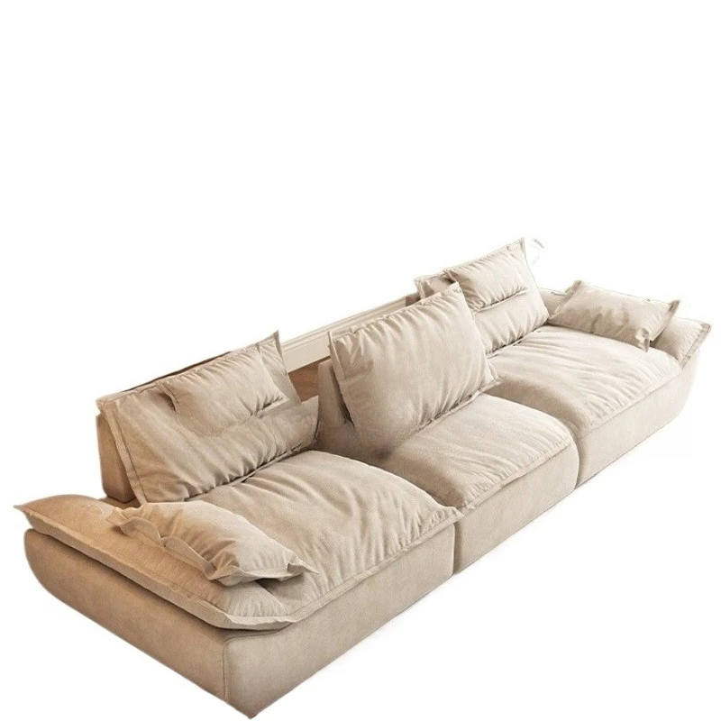 

Sailboat sofa, adjustable, cat scratching cloth, mobile high backrest, fabric sofa, oversized deep sitting wide living room