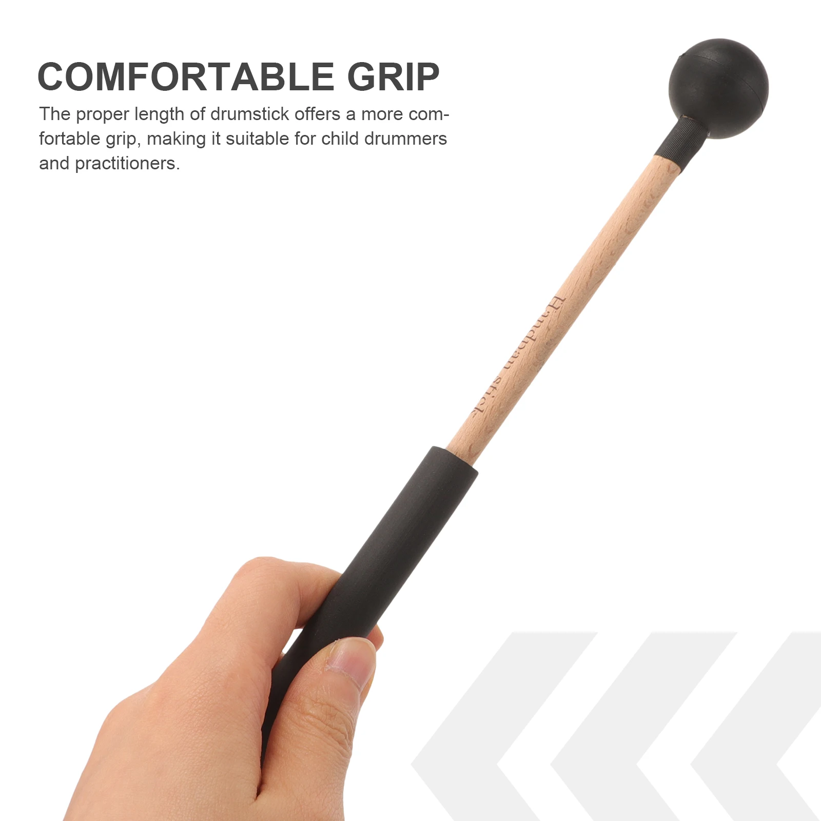 

2pcs Wooden H Mallets Rubber Head Tongue Drumsticks Marimba Xylophone Percussion Instrument Accessories